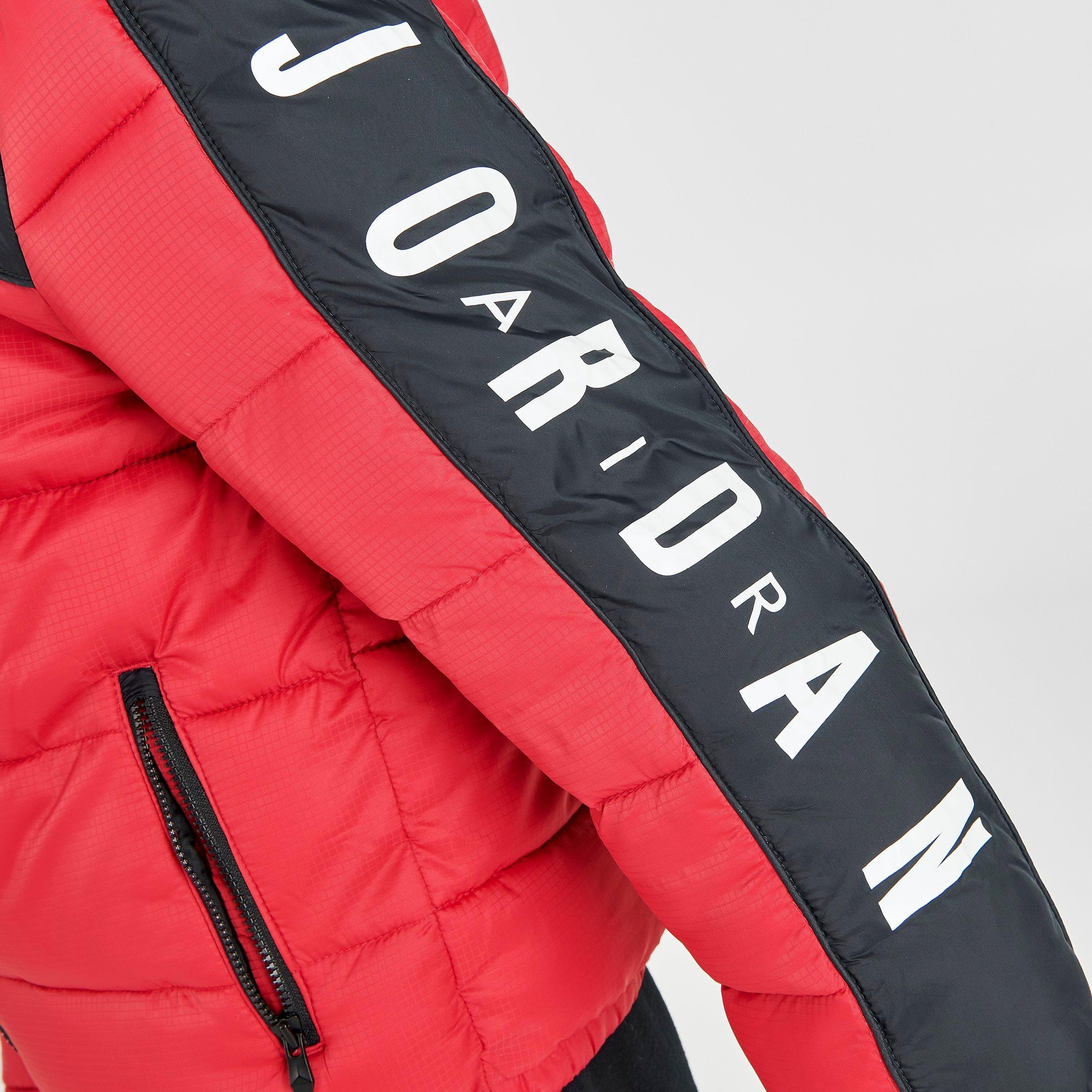 jordan color block puffer jacket