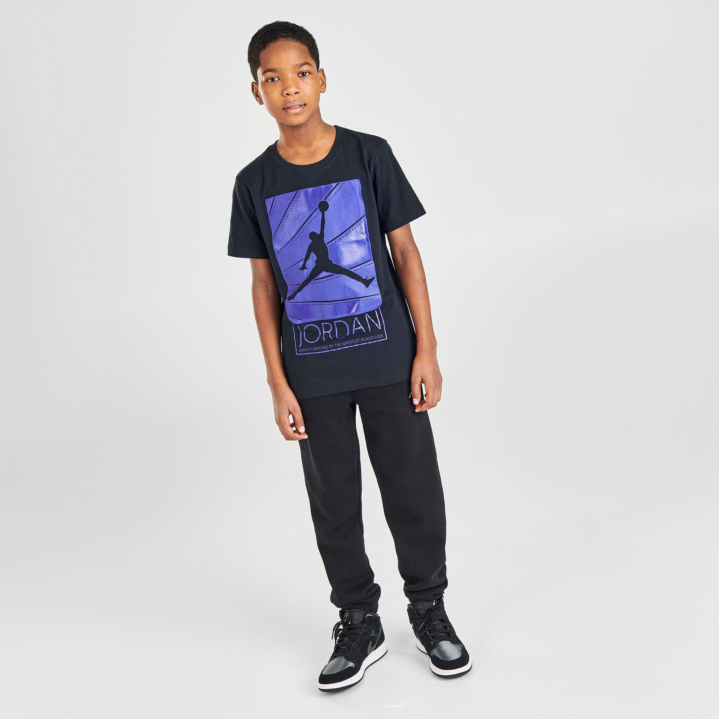 boys purple jordan shirt