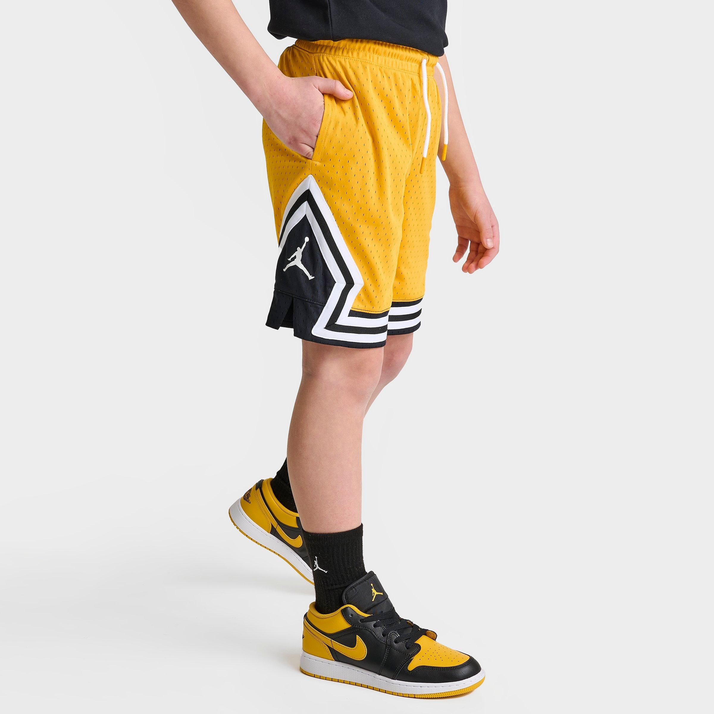 yellow jordan basketball shorts