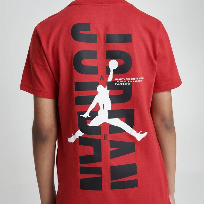 Jordan red and cheap black t shirt