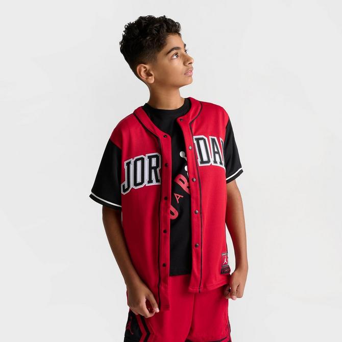 Nike Jordan Kids' Jordan HBR Baseball Jersey Red/Black