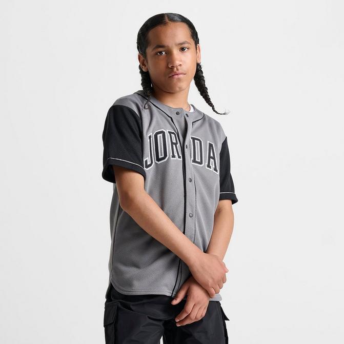 Air Jordan high quality Nike Dri-fit Black Baseball Jersey Youth Size Medium 10-12 year olds