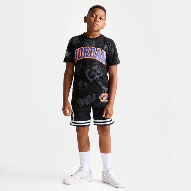 Big Kids' Jordan All-Over Jersey Patch T-Shirt