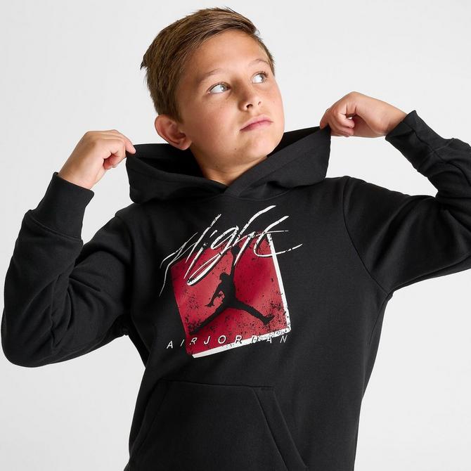 Red jordan sales pullover hoodie