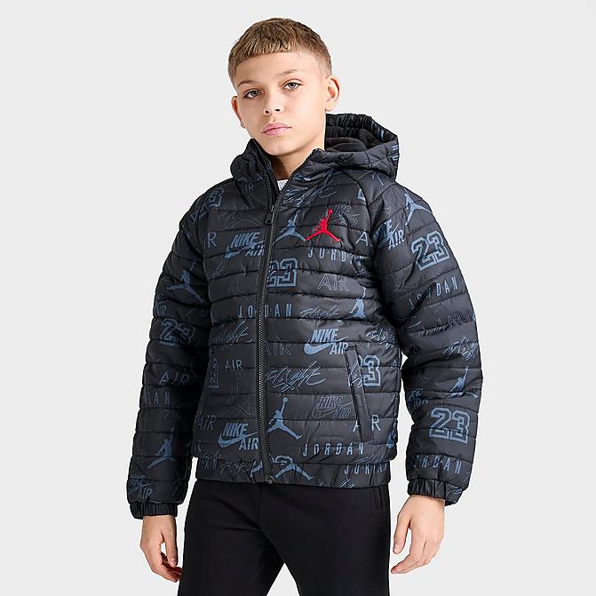 Kids' Jordan Allover Print Tonal Puffer Jacket