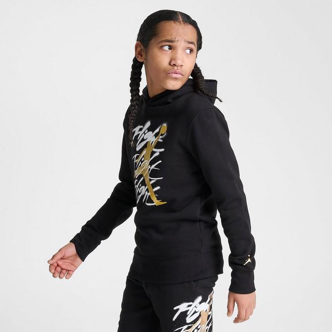 Jordan black gold discount hoodie