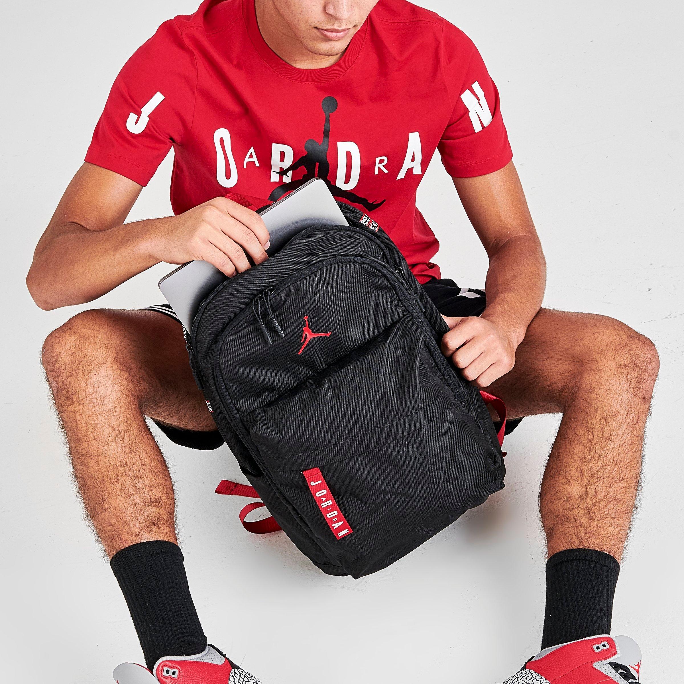 jordan backpack red and white