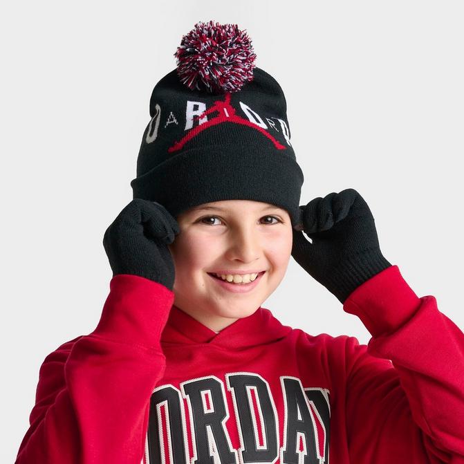 Little Kids Jordan Beanie and Gloves Set