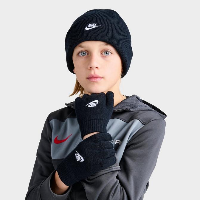 Kids hats cheap with gloves attached