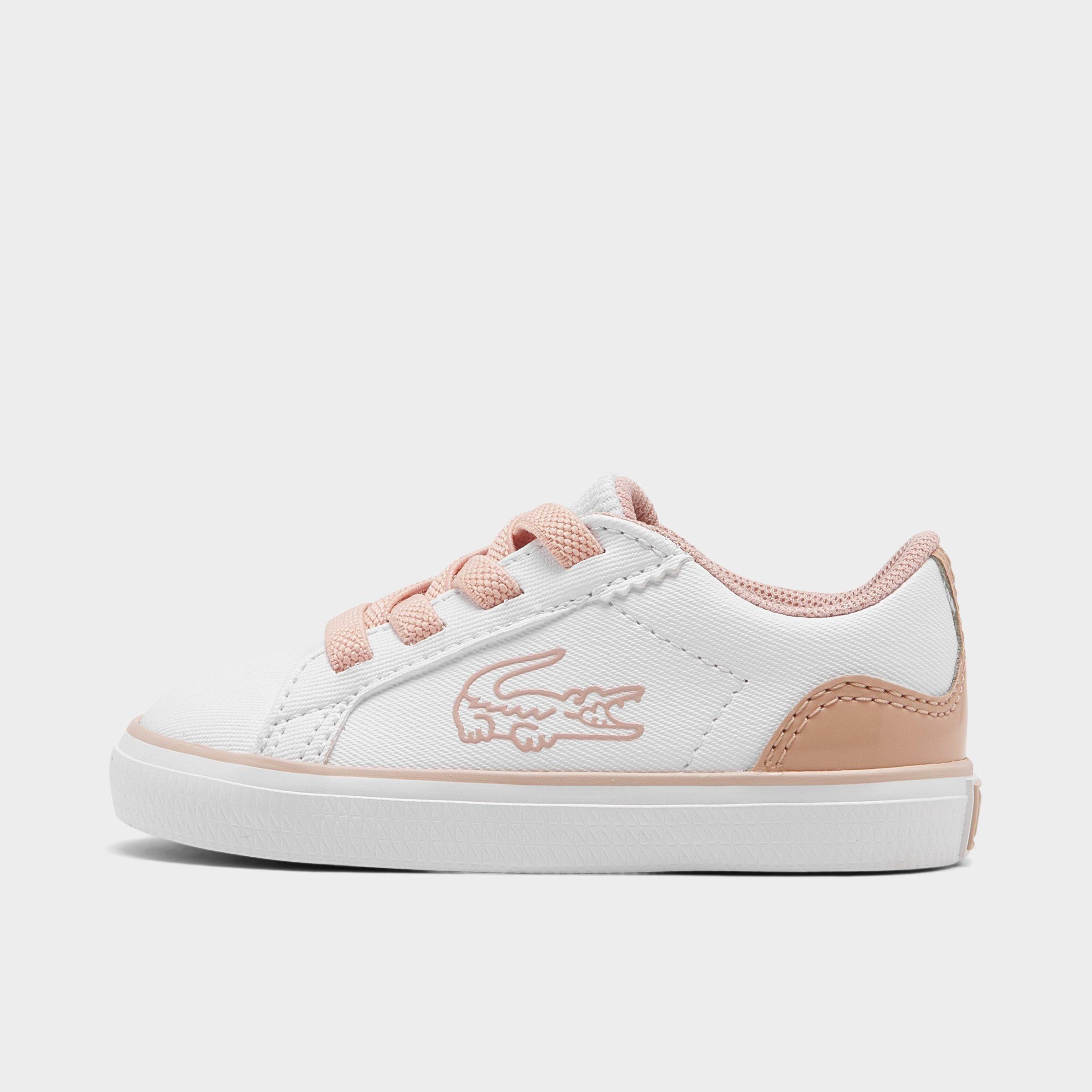 lacoste lerond pink and white