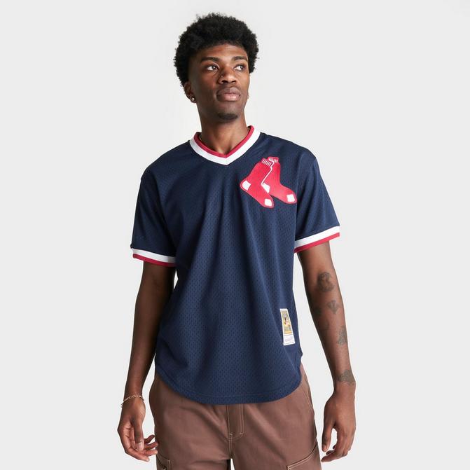 Mitchell & Ness MLB BOSTON RED SOX MESH V- NECK JERSEY