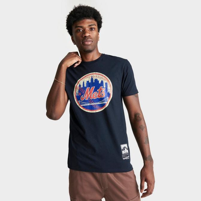 Men's Mitchell & Ness New York Mets MLB Logo Graphic T-Shirt