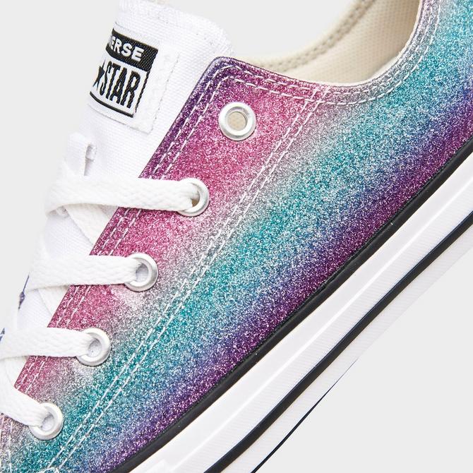 Rainbow on sale glitter converse