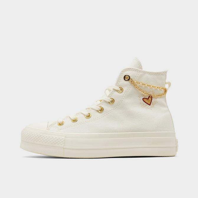 Women's Converse Chuck Taylor All Lift Platform Leather Hike High Top Casual Shoes| JD Sports