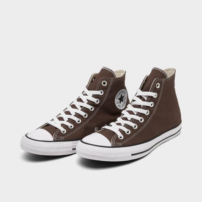 Converse Chuck Taylor All Star Hi leather trainers in dark brown