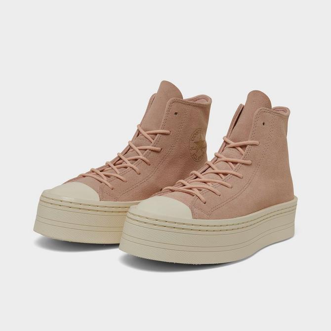 Suede on sale platform converse