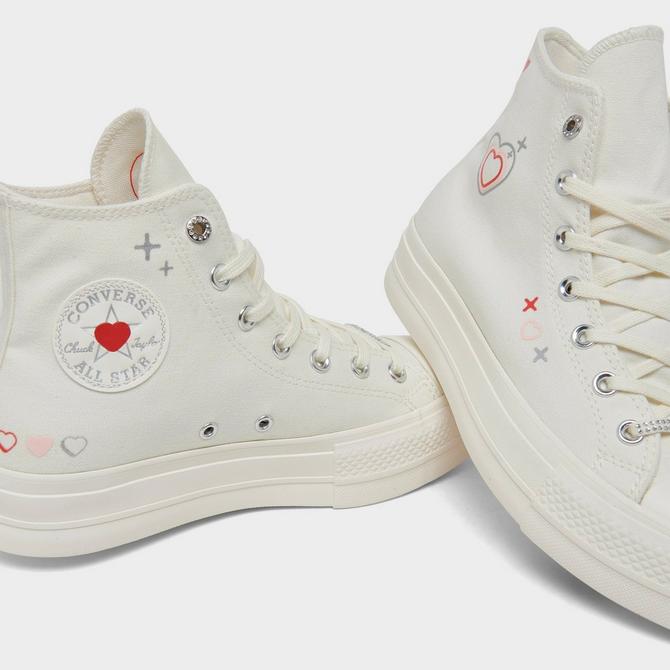 White leather 2025 converse jd sports