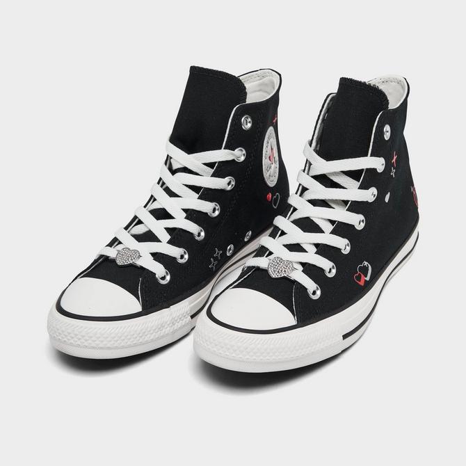 Big kid black outlet high top converse