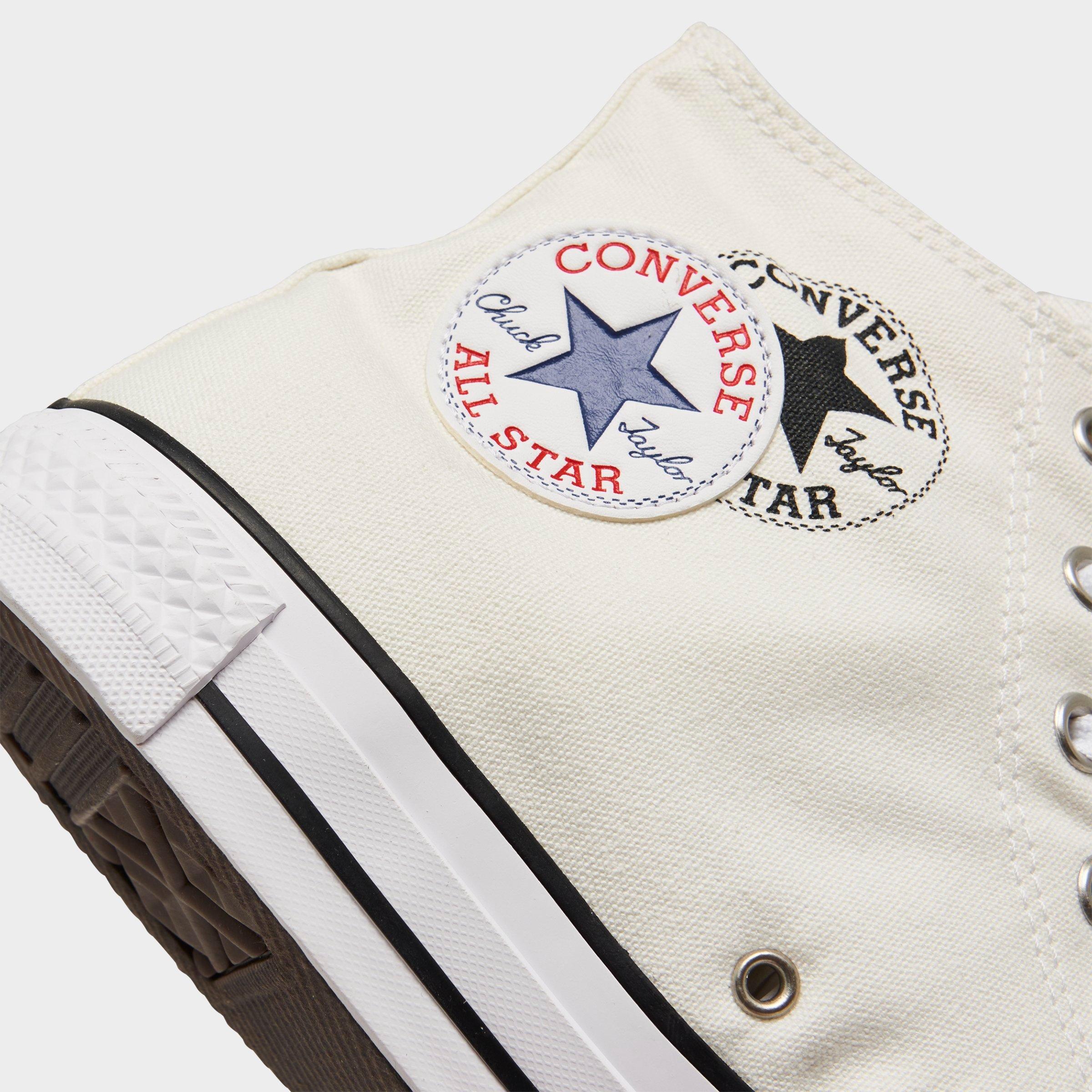 converse with writing on the side