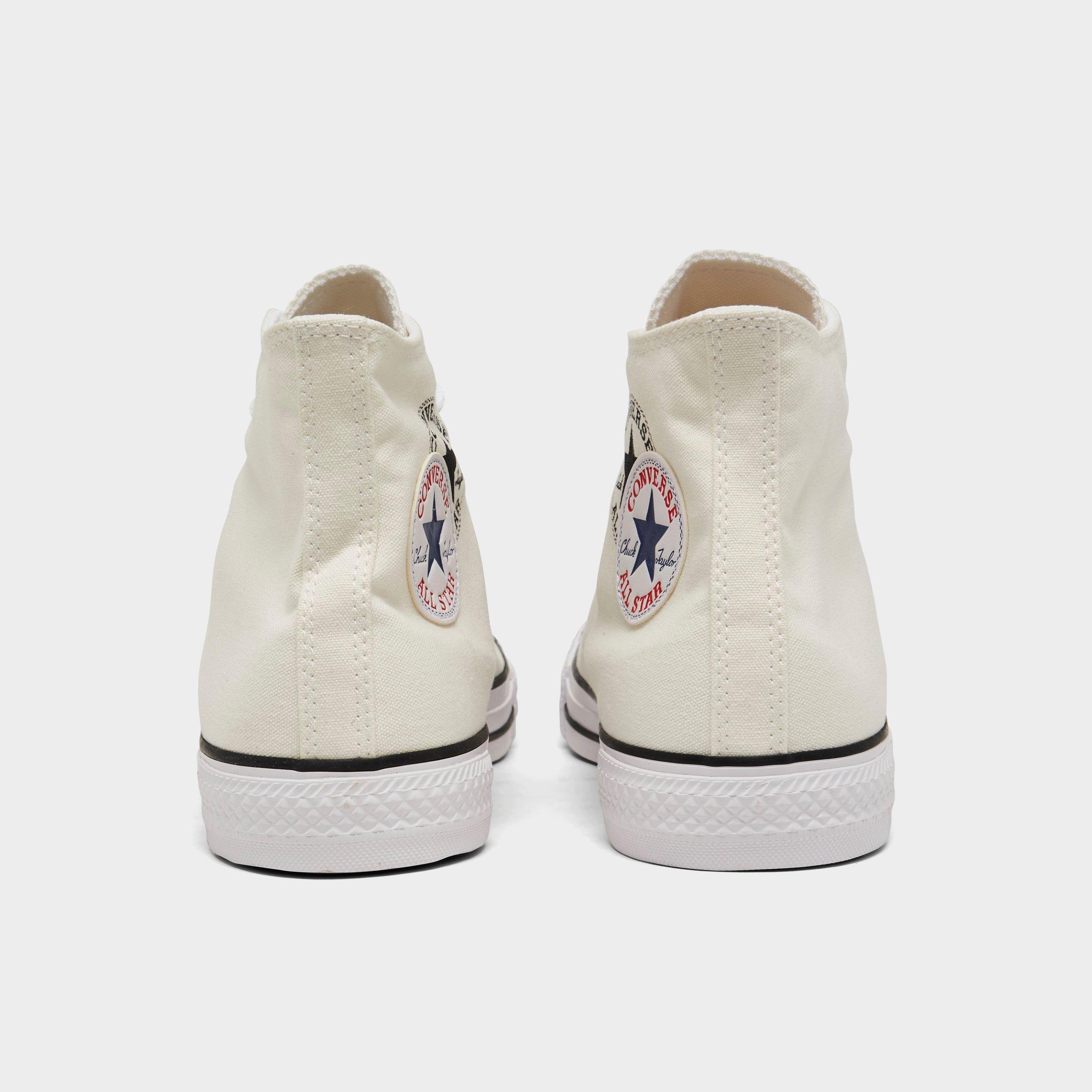 converse with writing on the side