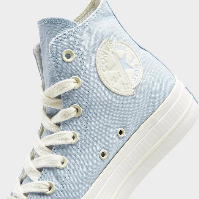 Blue converse platform online