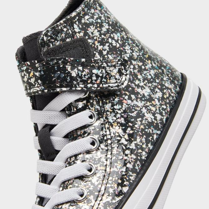 Girls Little Kids Converse Chuck Taylor All Star Glitter Easy On Casual Shoes