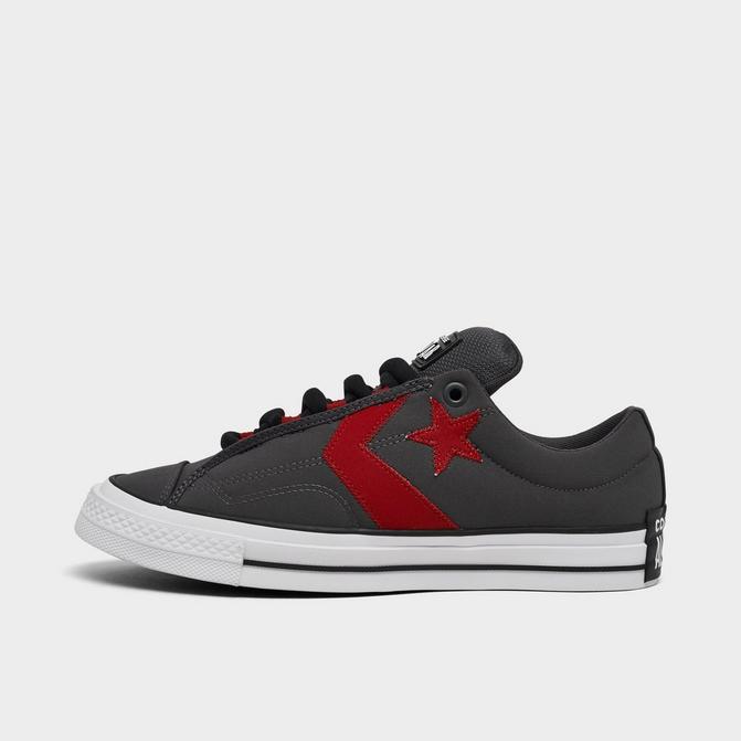 Converse star player ox black leather best sale