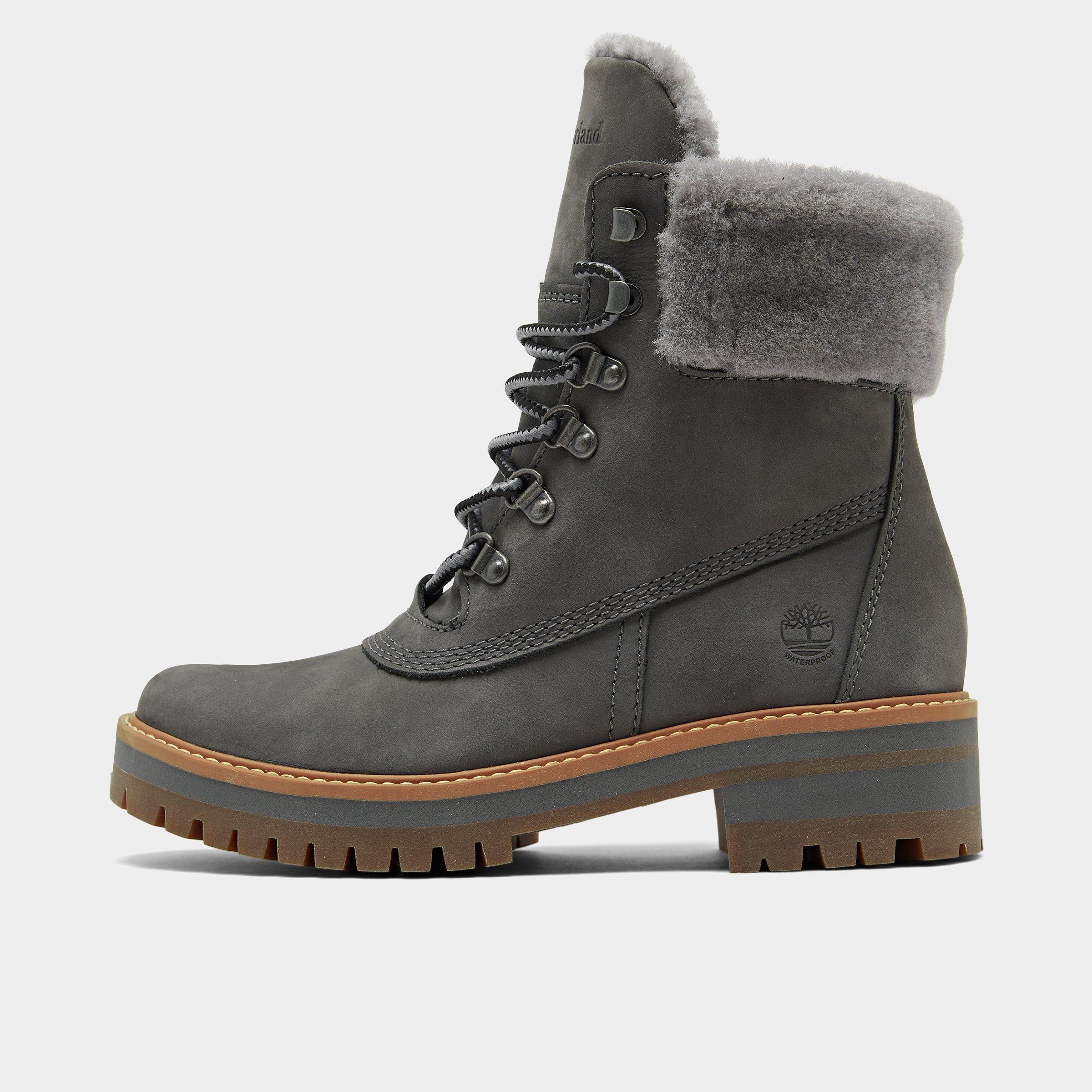 timberland shearling boots womens