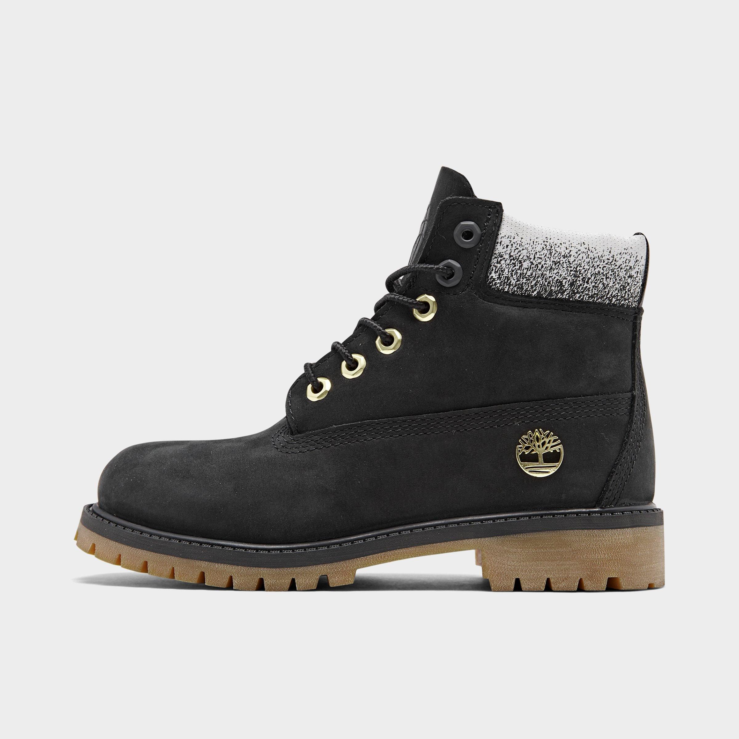 kids black timberlands