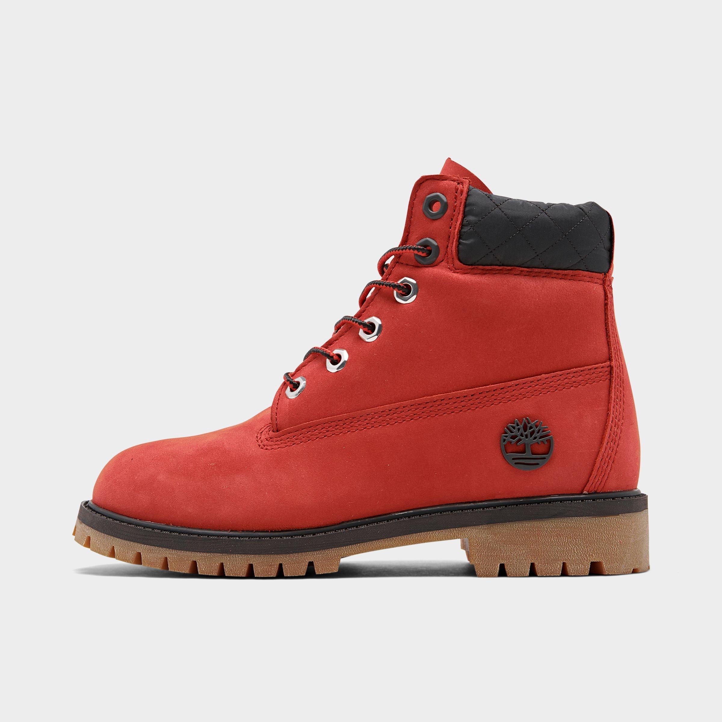 cherry red timberland boots