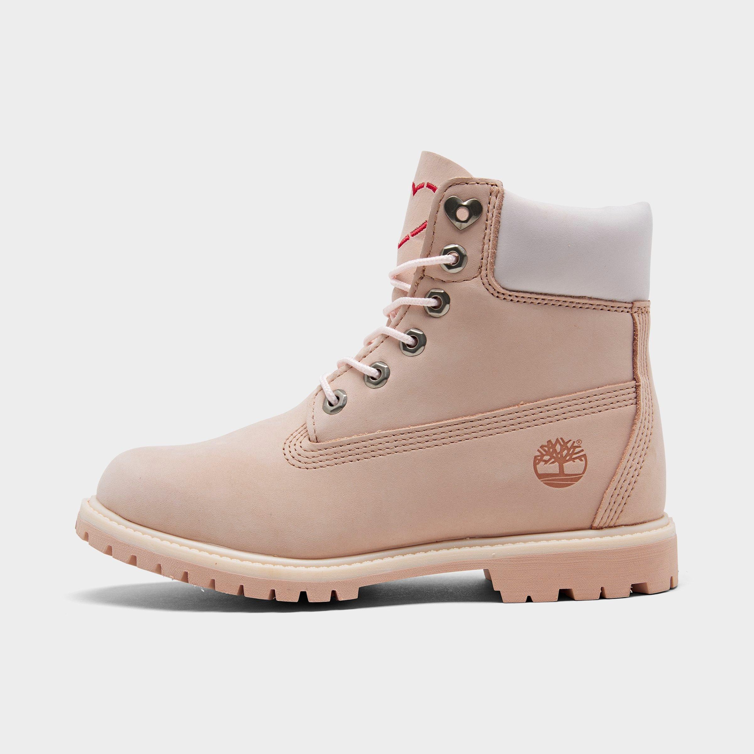 pink nubuck timberlands