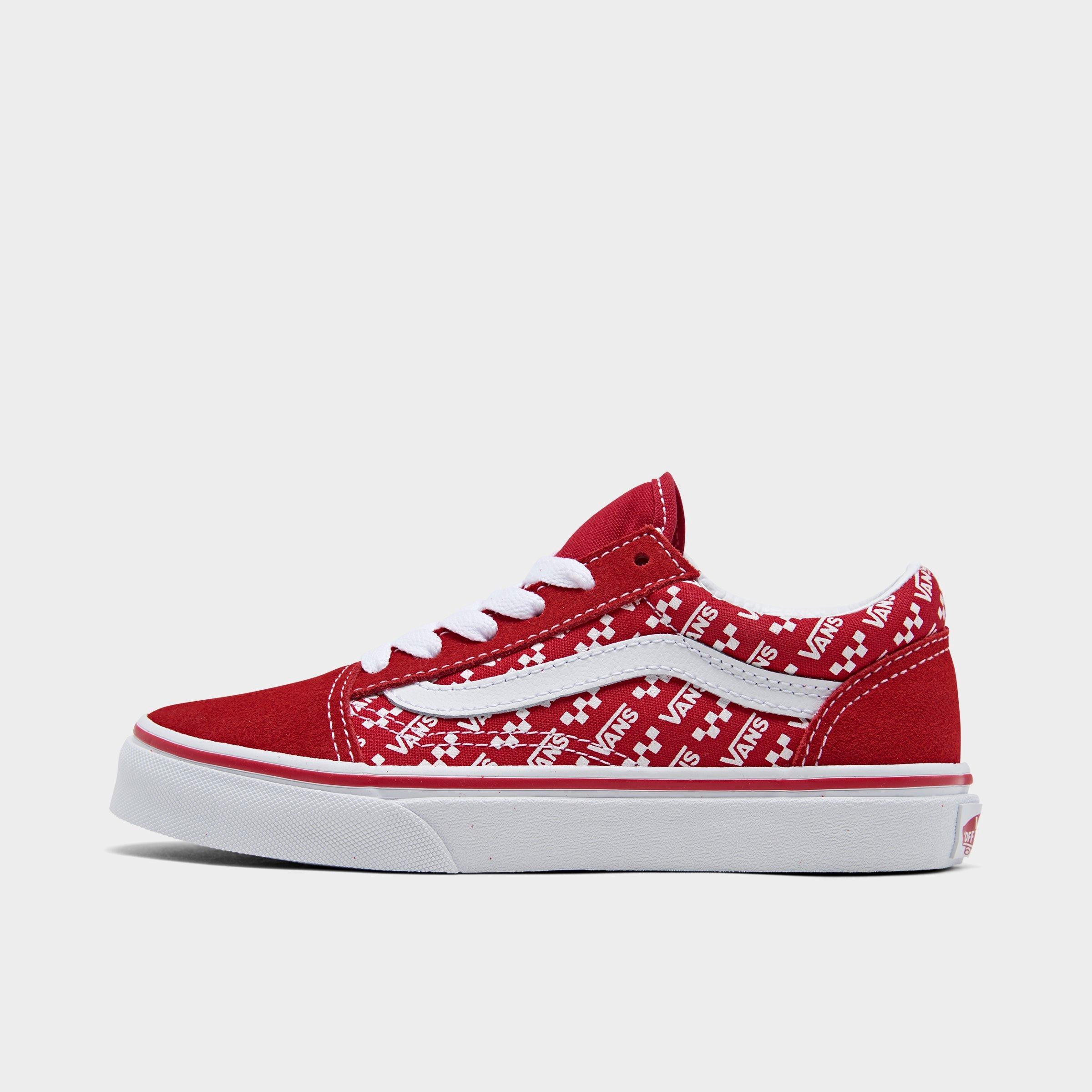 vans red casual shoes