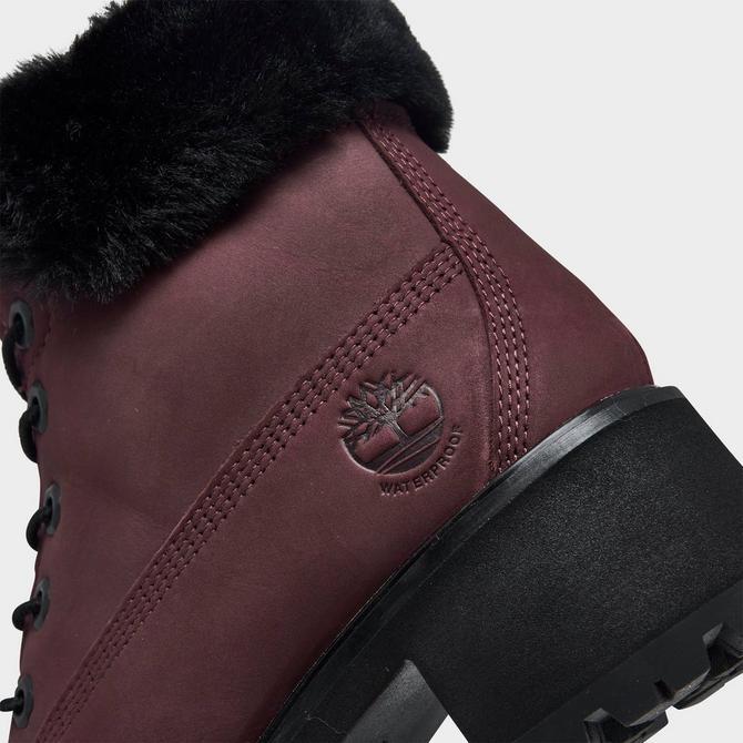 Maroon timberland cheap boots womens