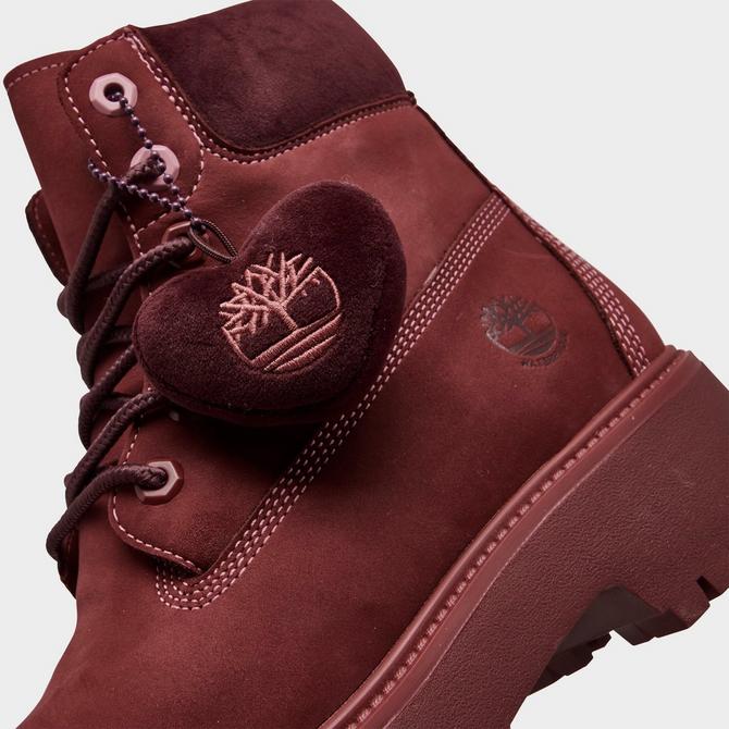 Maroon timberlands clearance womens