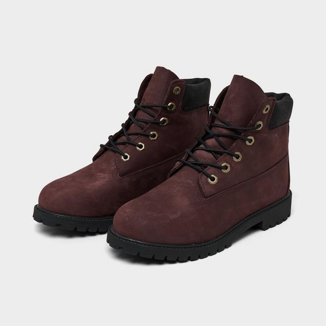 Burgundy 2024 timberlands kids