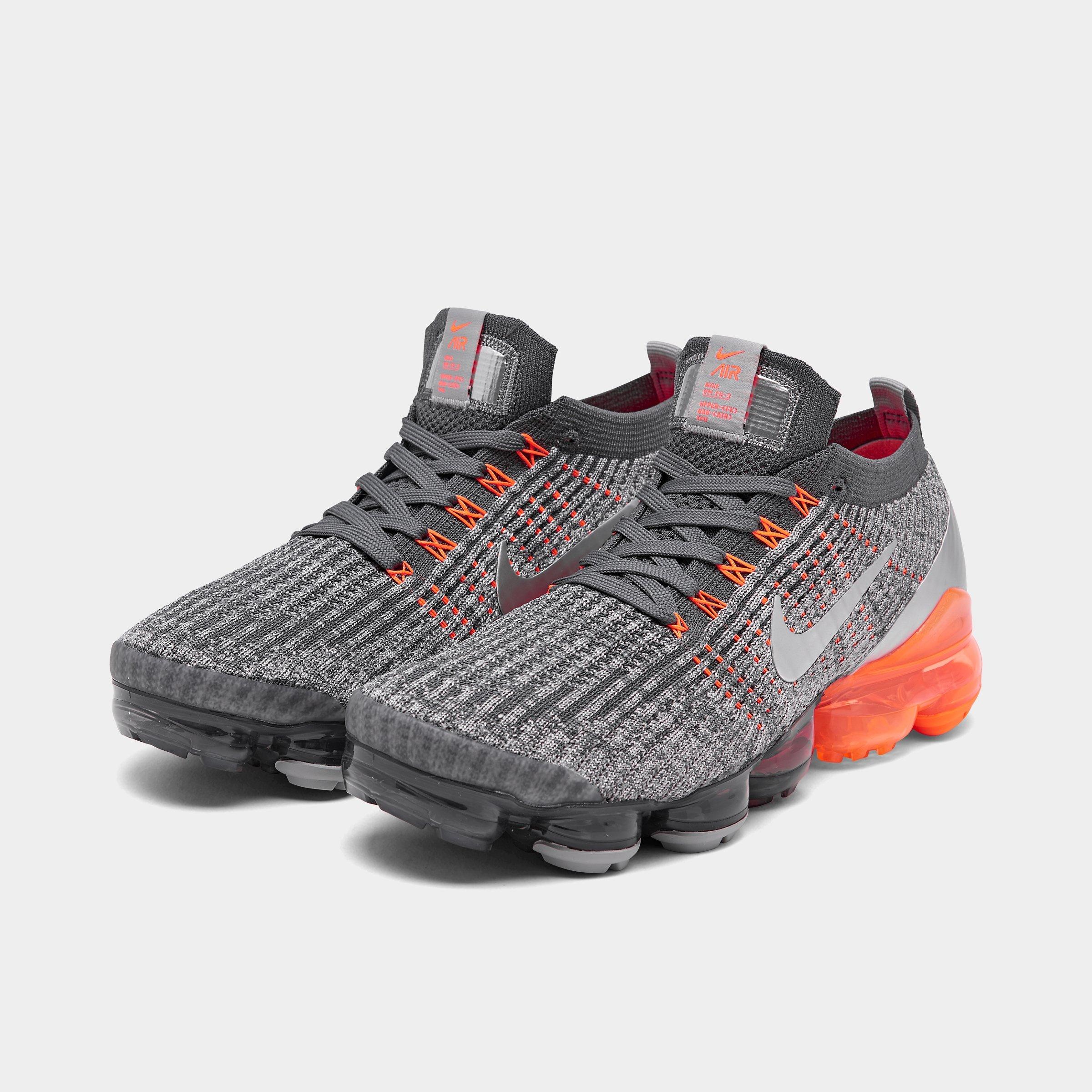 Nike Air Vapormax Flyknit 3 BlackTotal Orange Dk Smoke Gray