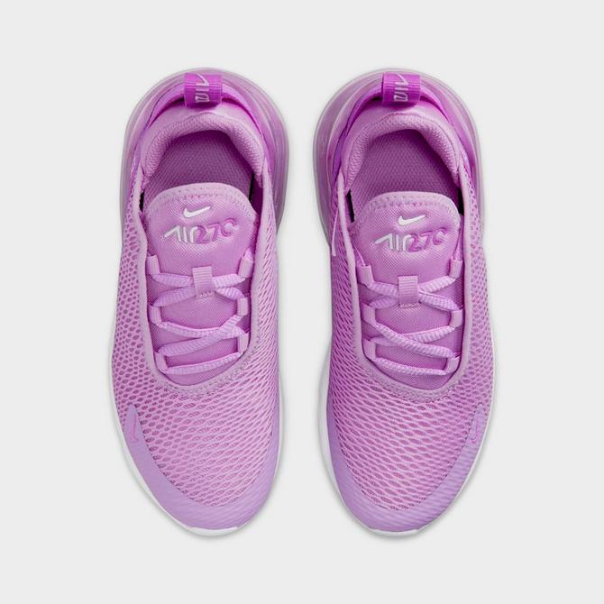 Nike white & purple air max 270 Girls Toddler Trainers