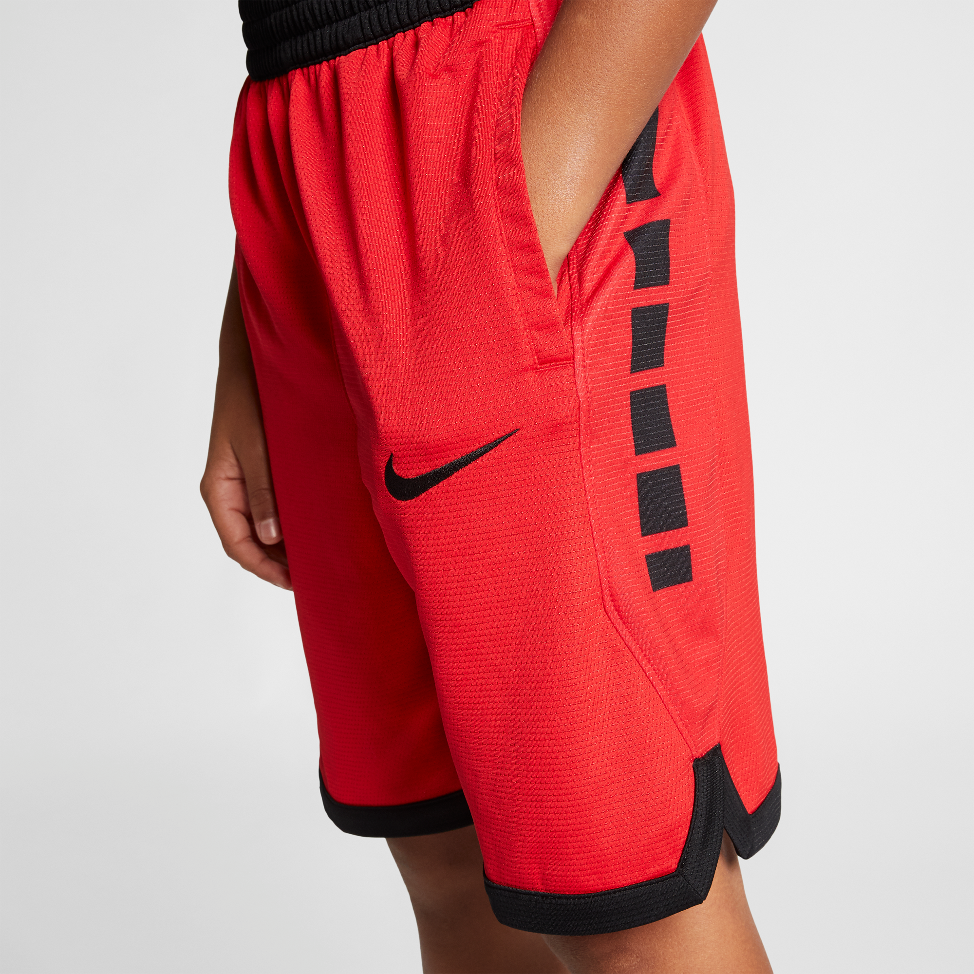 red nike shorts boys