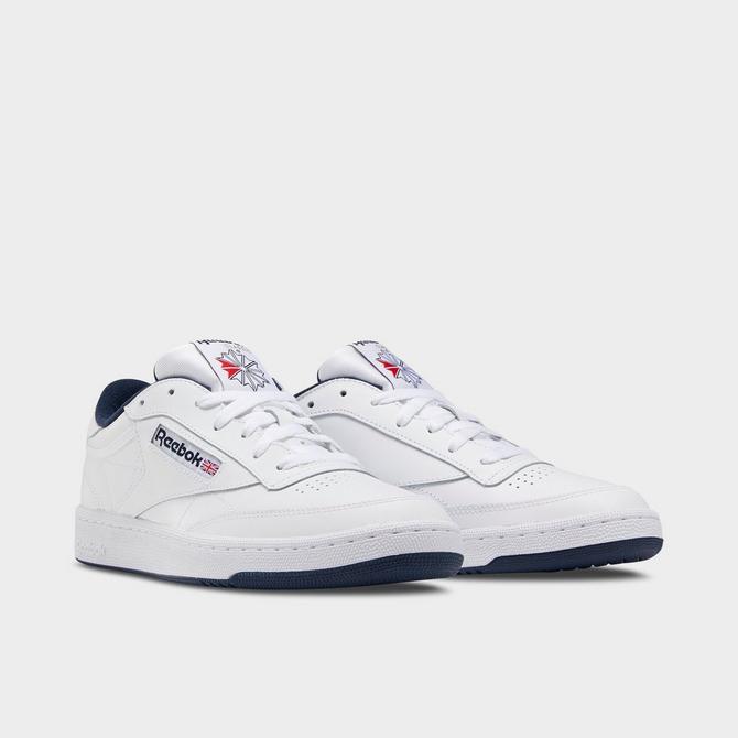 Reebok classic club cheap c 85 white navy