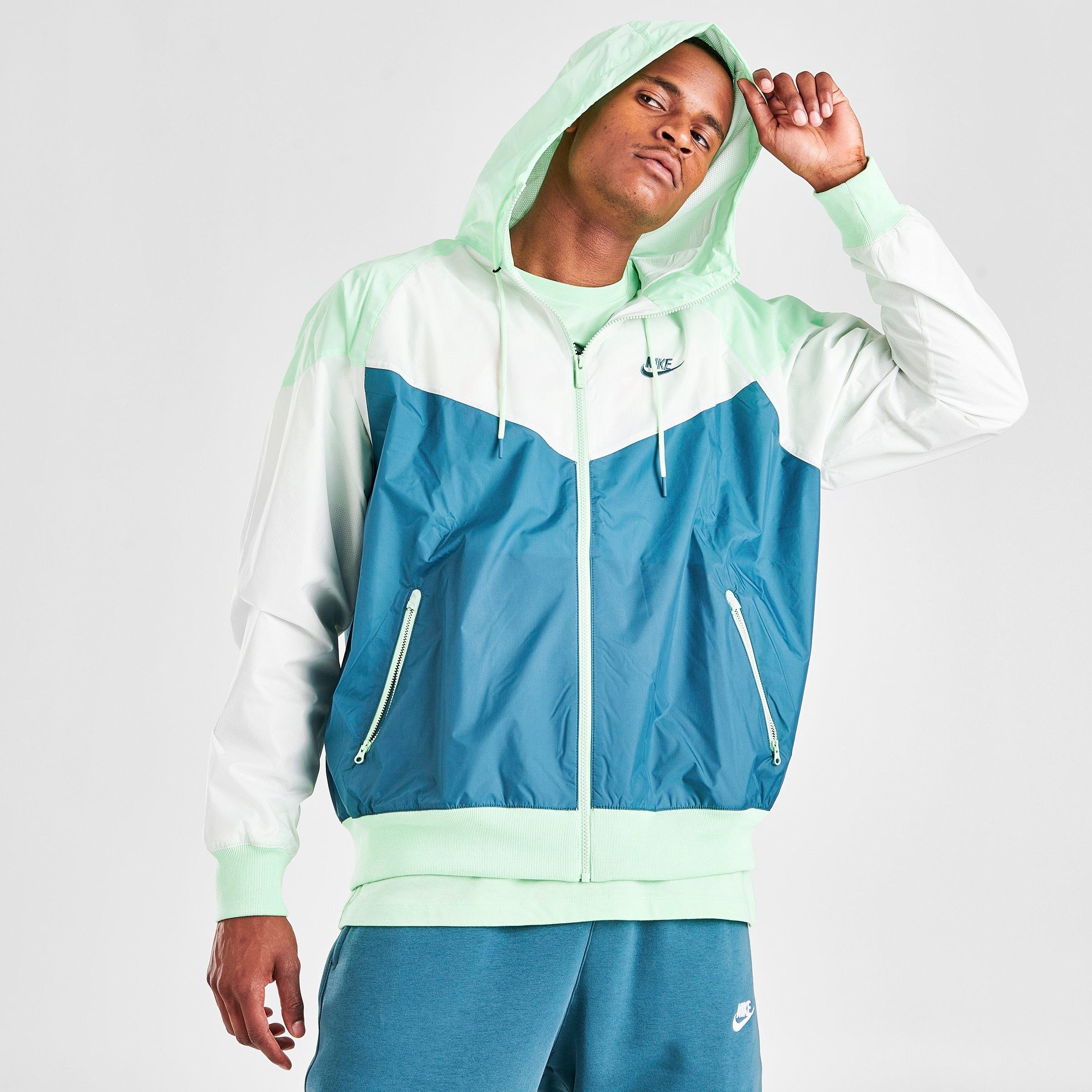 nike windbreaker mens green