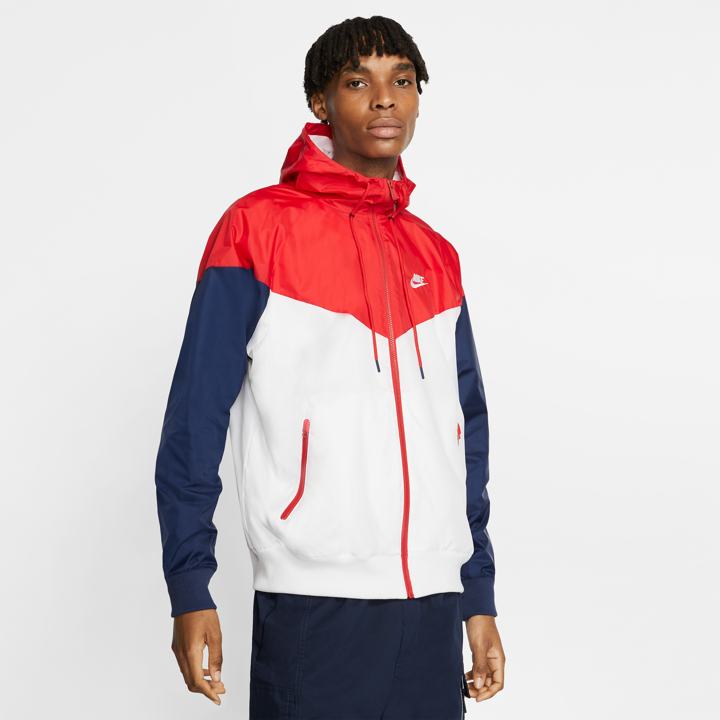 men's nike sportswear colorblock windrunner hooded jacket