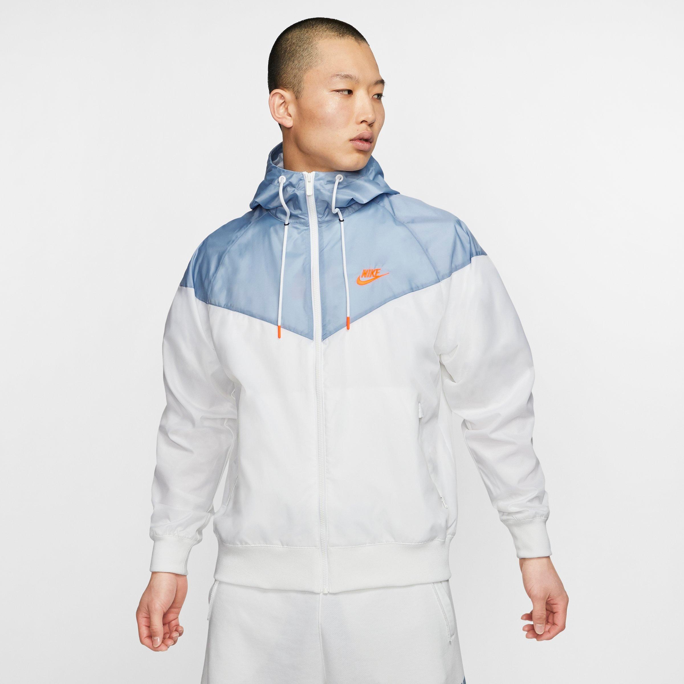 mens nike white windbreaker