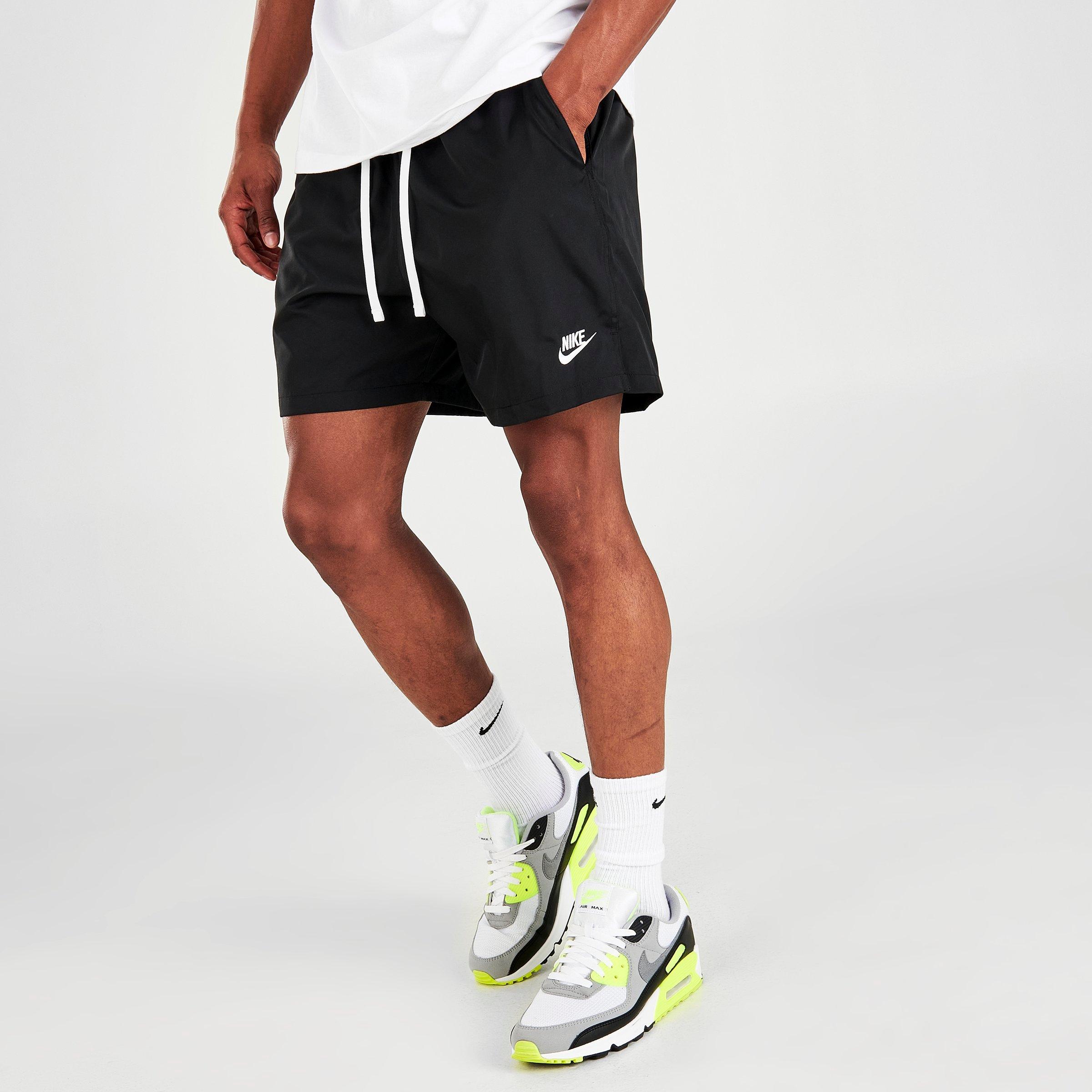 nike woven logo shorts black