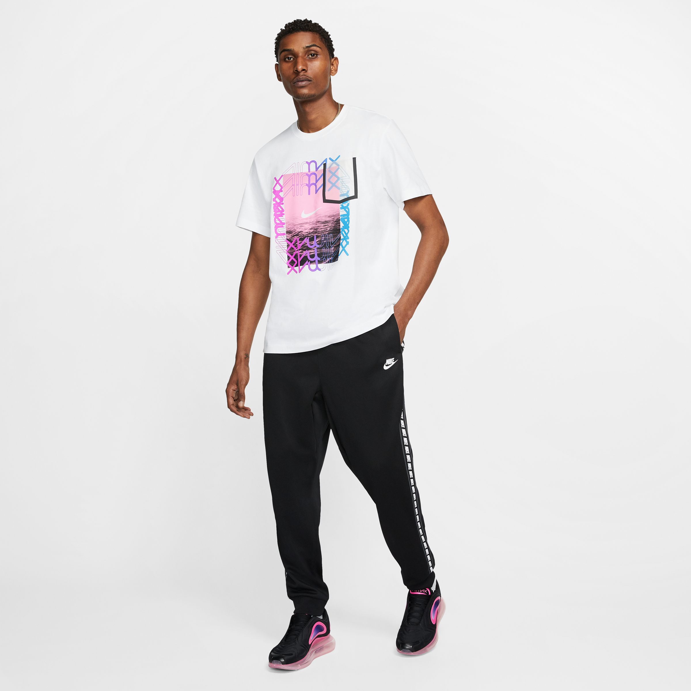 nike tape poly track pants