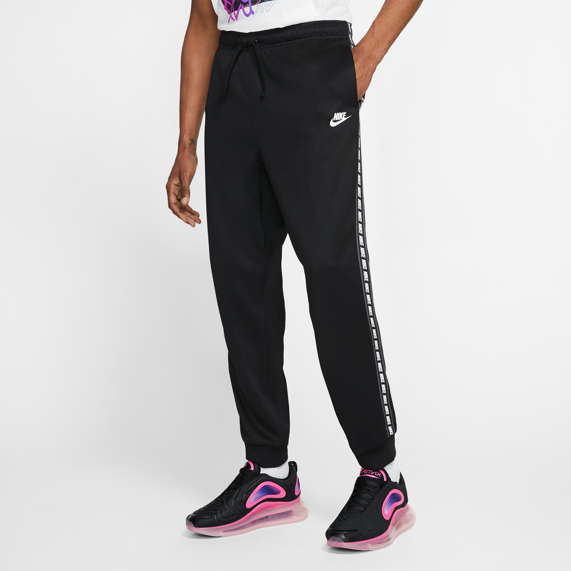 nike sportswear taped track pant