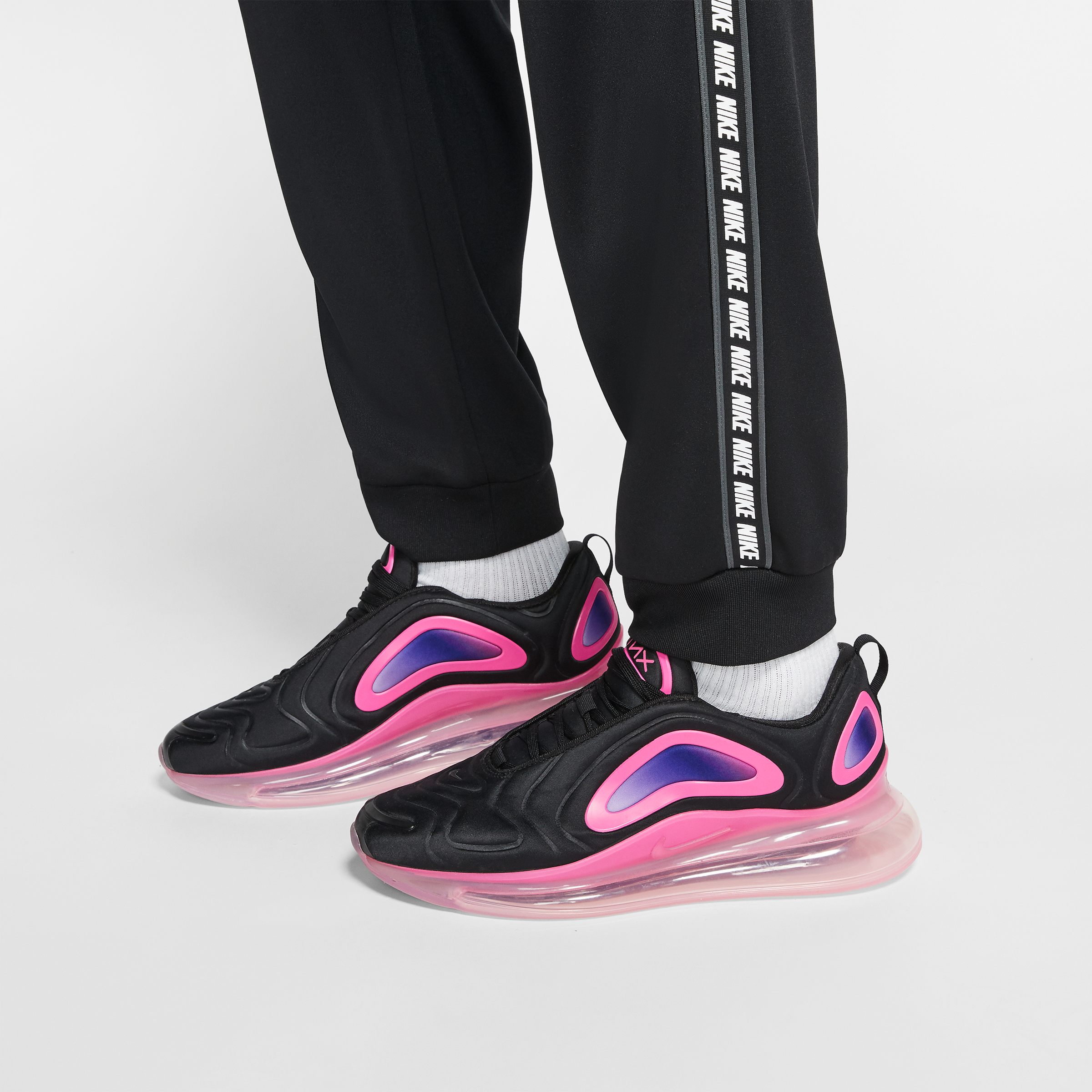 nike poly taped track pants