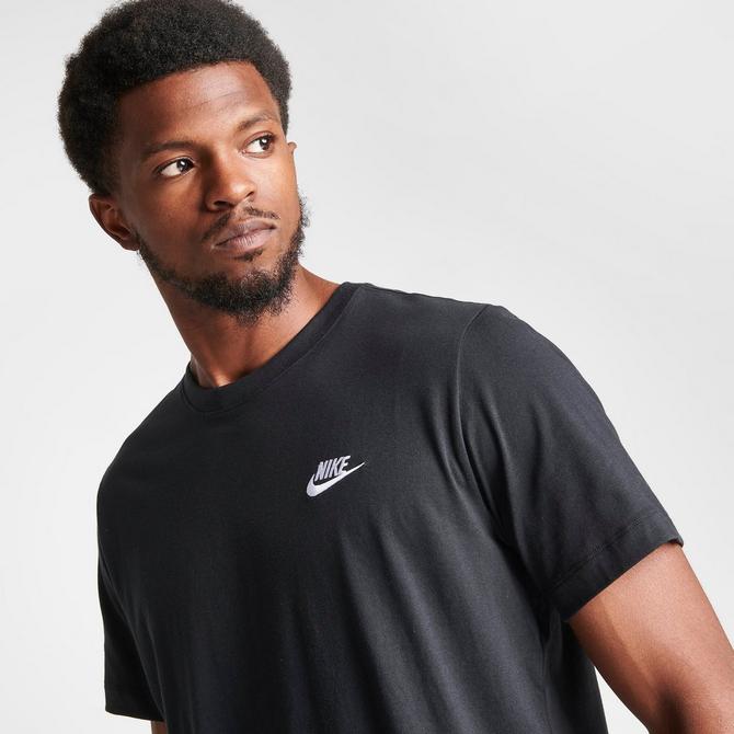 Nike Mens Futura T Shirt Sportswear Club Swoosh Classic Logo Crew Neck Tee