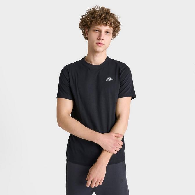 Nike club t discount shirt dark grey