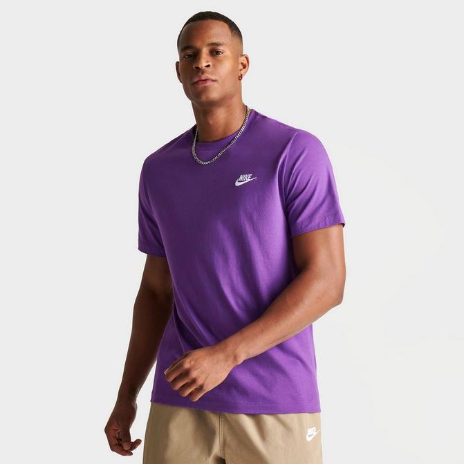 Nike purple hot sale shirt