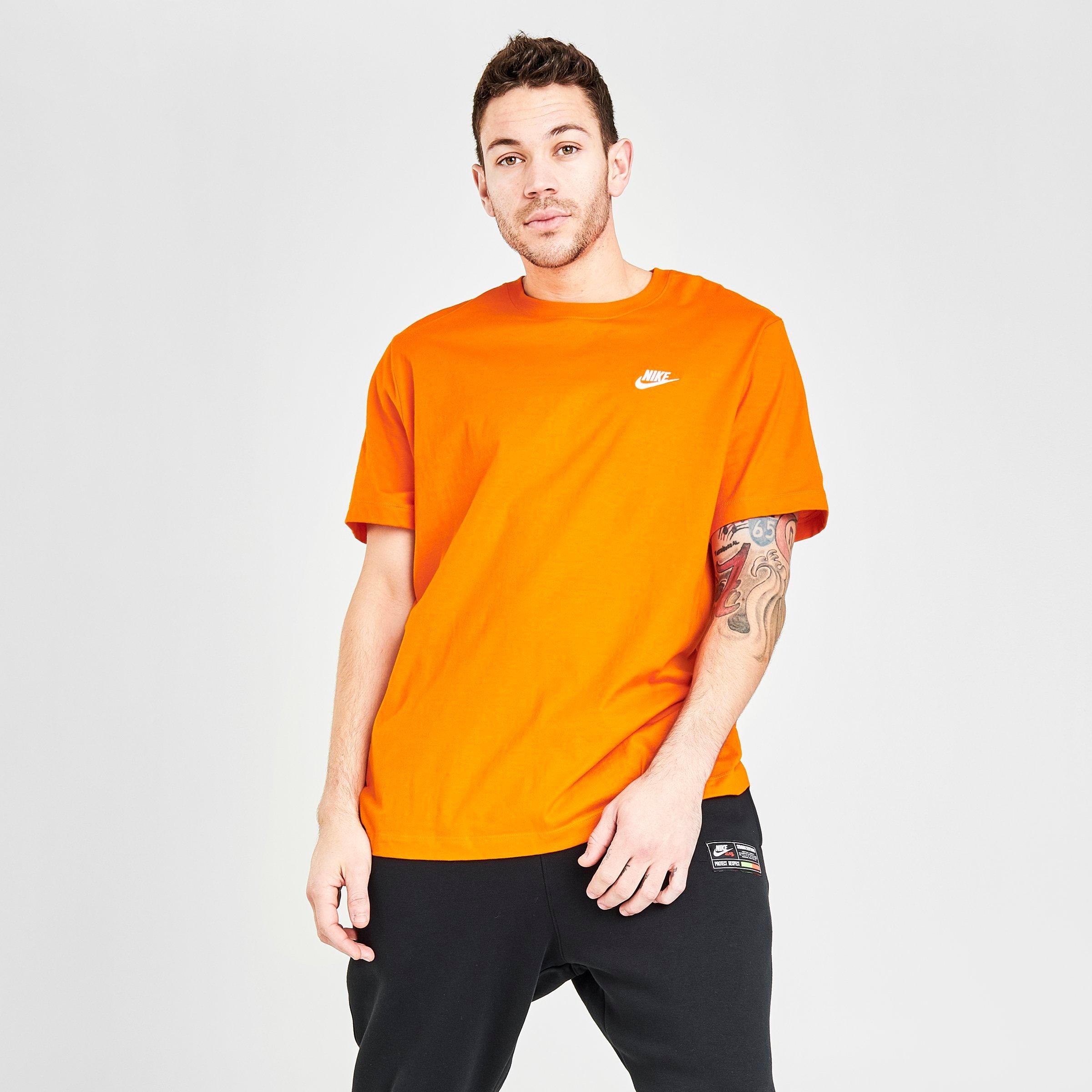 nike club t shirt orange